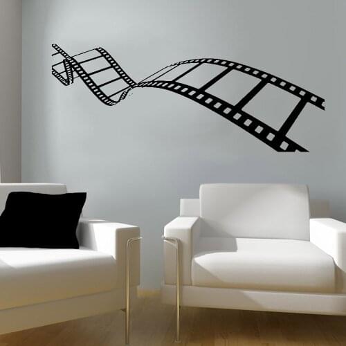 Movie Action Film Reel Pattern Artof Film Home Decor For Bedroom Living Room Wall Decals Mural Room Vinyl Sticker ov544