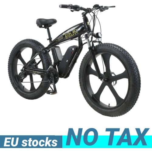 26 Inch Electric Bicycle 1000W Snow Beach Mountain Bike Fat Tire 4.0 Power E Bike Adult
