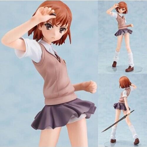 Hot Anime Figure Electro Master Toaru Kagaku No Railgun Mikoto Misaka Misaka Mikoto Action Figure Toys Gift Doll Collectors 19CM