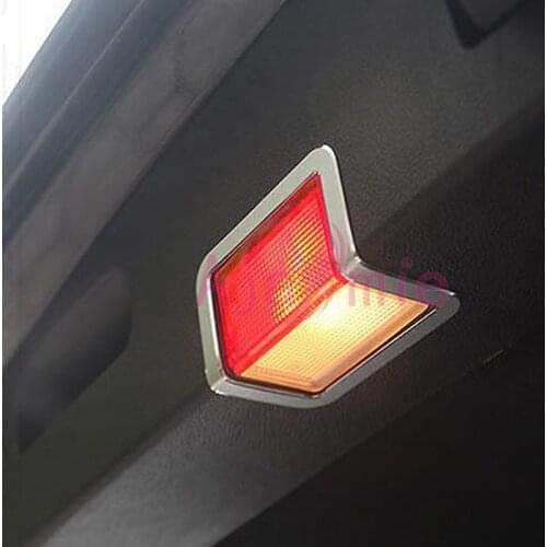 Chrome For Mercedes Benz E C Class GLK GLC ML GL Interior Moulding Trim Rear Trunk Lamp Cover Aluminum Alloy Accessories