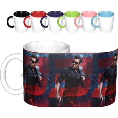 Race 3-Salman Khan Ceramic Mugs Coffee Cups Milk Tea Mug Salman Khan Race Movie Bollywood Film Superstar Bhai Action Salman