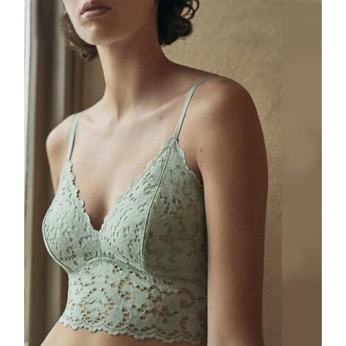 Lace lingerie French lace sexy bra Underwear Romantic Temptation Bra Set Young Women deep V-neck Set Lade Bra