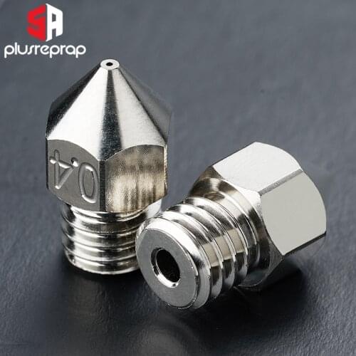 Swiss MK8 Plated Copper Nozzle for 3D Printer CR10 Ender 3/5 Alfawise U20 TronXY X5S Tornado High Temperature 1.75mm Filament