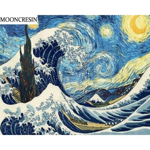 Diy Craft Diamond Painting Kit Cross Stitch Diamond Embroidery Full Square Needlework Van Goghs Art Paintings Mosaic Home Decor