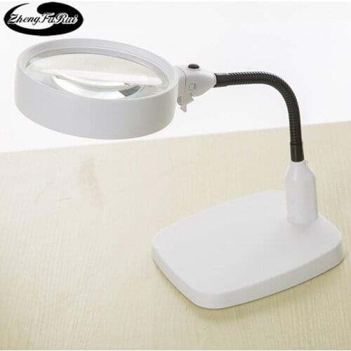 Multifunctional Magnifying Glass High Multiple High Definition Desktop Magnifying Glass with Light Mg 7764 Magnifying Glass