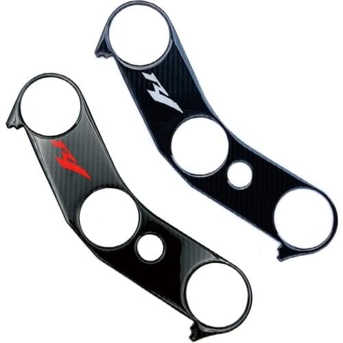 New 3D Motorcycle Fuel Tank Cap Carbon Look Sticker Pad Protector Upper Clamp Decal For Yamaha YZFR1 R1 2004 2005 2006 2007 2008