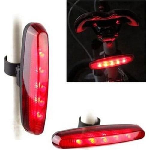 New High Power 5 LED 3 Mode Cycling Bicycle Tail Light Bike Caution Safety Rear Tail Lamp Light SM013