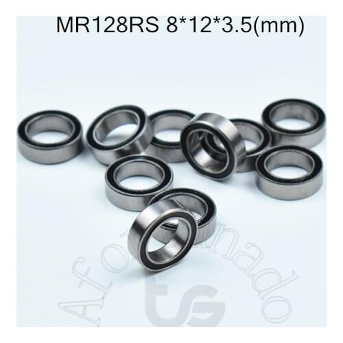 MR128RS 8*12*3.5(mm) 10pieces free shipping ABEC-5 10pcs Metal Sealed Miniature Mini Bearing MR128 MR128RS chrome steel bearing