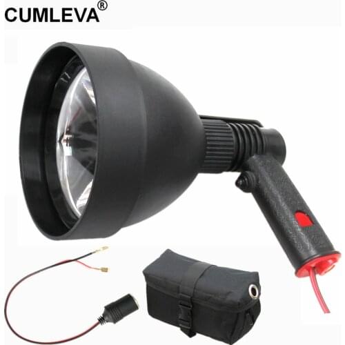 Professional 12V 25W LED Car Emergency Light Portable Spotlight Outdoor LED Handheld Lamp For Hunting Fishing Boating Security