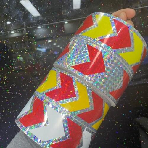 New Laser Type Reflective Stickers For Motorcycle Car Bicycle Exterior Decoration Accessories