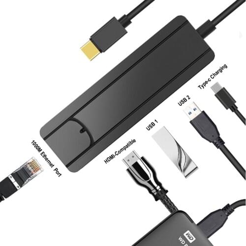 USB-C To RJ45 Ethernet LAN Wired Network Adapter 100Mbps Network Cable Travel Compact For iPhone X/iPad