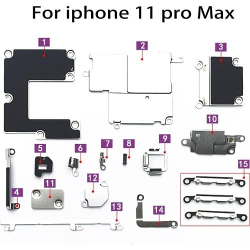 Full Body Inner Small Metal Iron For IPhone 11 5 5s 6 6s Plus 7 7P 8 X XS XR MAX Holder Bracket Shield Plate Set Kit