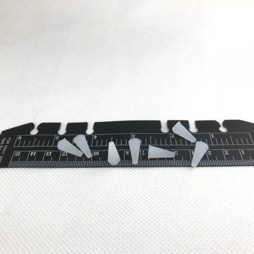 1000pcs a lot 3mmX 7.5mm X15mm Silicone Rubber Cone Tapered Stopper Plugs Powder Coating Paint,color random