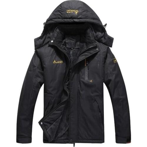 Winter Men Windbreak Plus Velvet Thick Warm Windproof Fur Coats Male Military Hooded Anorak Jackets Mens Winter Jackets