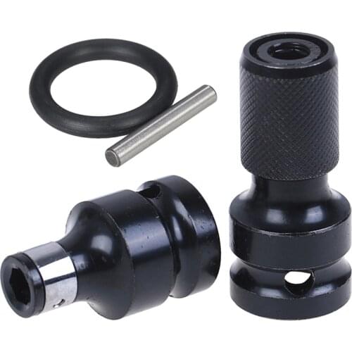 1Set Steel 1/2" Square To 1/4" Hex Ratchet Socket Wrench Socket Adapter Spanner Set Drive Converter Impact Tool Hot Sale