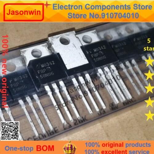 100% nuevo 50 unids/lote original MOSFET FQP50N06 50N06 50A60V TO-220 Transistor