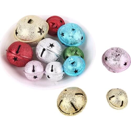20Pcs 30/40/50mm Jingle Bells Loose Beads For Festival Party Decoration/Christmas Tree Decoration/DIY Crafts Accessories