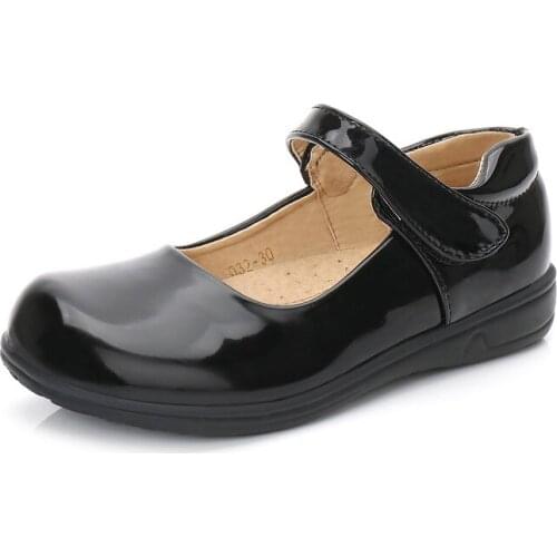 2021 Girls Leather Shoes Black Children Performance Shoes Spring Autumn New Princess Dress Shoes Elementary School Shoe 3rd