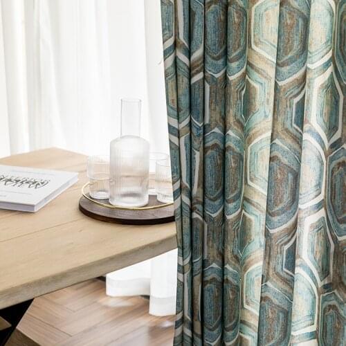 2021 New Modern High-precision Blackout Printing Curtains Curtains for Living Dining Room Bedroom