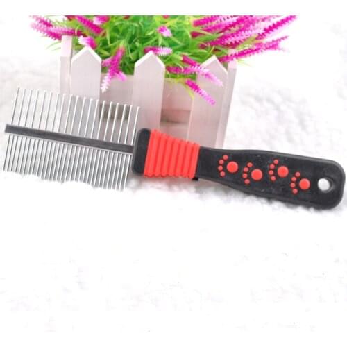 6PCS Dog Cat Pet Hair Remover Hair Grooming Comb Flea Shedding Brush Puppy Dog Stainless Steel Grooming Brush Clean Tool