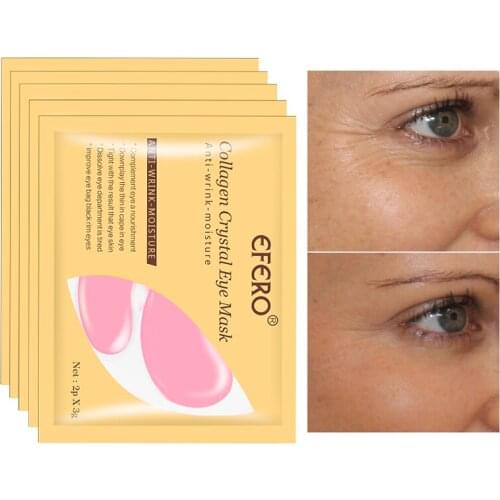 8-12pair Collagen Eye Mask Face Mask Gel Pad Patch Under Eyes Dark Circle Remover Sleep Mask Moisturizing Anti Aging Eye Masks