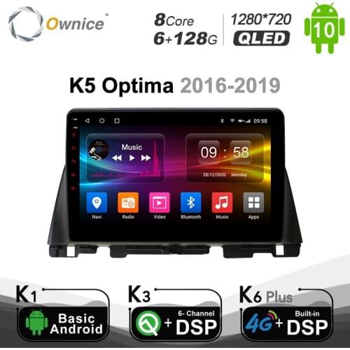 Ownice 6G ROM 128G RAM Android 10.0 Car DVD Player For KIA Optima 2016-2019 SPDIF 4G DSP Car Radio GPS Navi Audio Head Unit