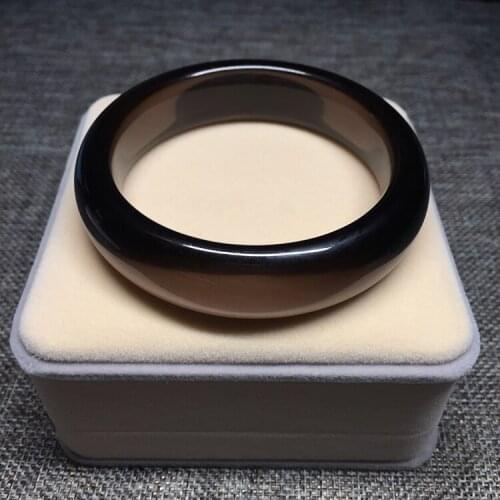 Pure natural ice Obsidian Bracelet female cbracelet widening and thickening transport