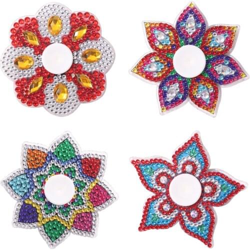 DIY Rhinestone Fingertip Gyro Diamond Hand Spinner Fidget Relief Stress Toy 5D DIY Diamond Painting Creative Gift Fingertip Gyro