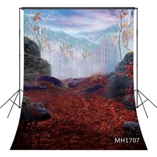 Dream Fog Forest Landscape Childrens Fairy Tale World Kids Baby Photography Backdrops Photo Studio Backgrounds Photography Props