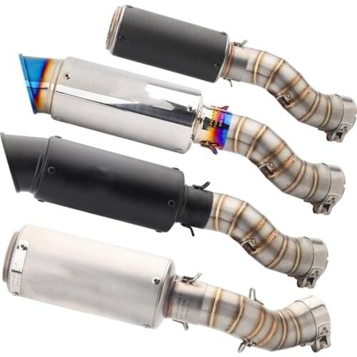 For Kawasaki Z900 Free shipping 51mm Slip On Exhaust Muffler Motorcycle Mid Middle Pipe Link Pipe Tail Escape Moto Modified