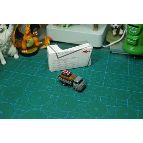 Schuco 1/87 Hanomag truck & MINI cooper Collect die casting alloy trolley model