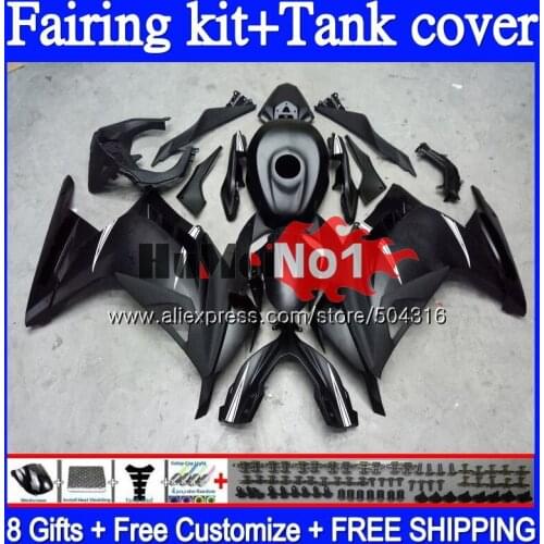 Injection For KAWASAKI ZX-3R EX ZX 300R 2013 2014 2015 2016 2017 95MC.0 ZX300R EX300 R ZX3R 13 14 15 16 17 Fairing Matte black