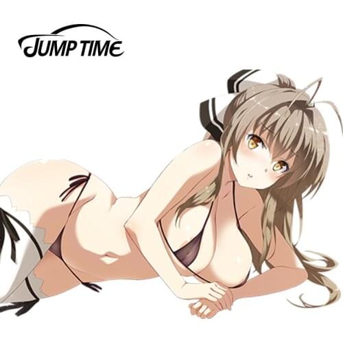 JumpTime 13cm x 9.3cm Car Sticker Sexy Woman Girl Sento Isuzu Render Decal JDM Car Styling Auto Decoration