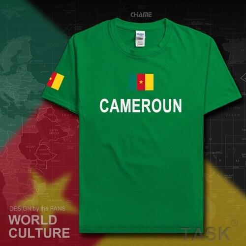 Cameroon men t shirt fashion 2017 jersey nation team 100% cotton t-shirt clothing tees country sporting CMR Cameroun Cameroonian