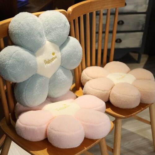 Round Petal Thicken Office Sofa Chair Back Cushion for Adult Student Plush Soft Stuffed Cozy Sleeping Pillow Butt Seat Cushions