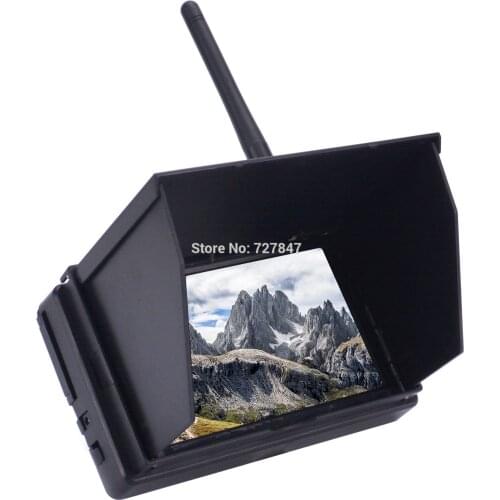 NEW 5.8G 48CH 4.3 Inch LCD 480x272 pixels 16:9 NTSC / PAL FPV Reciever Monitor Auto Search With OSD Build-in Battery