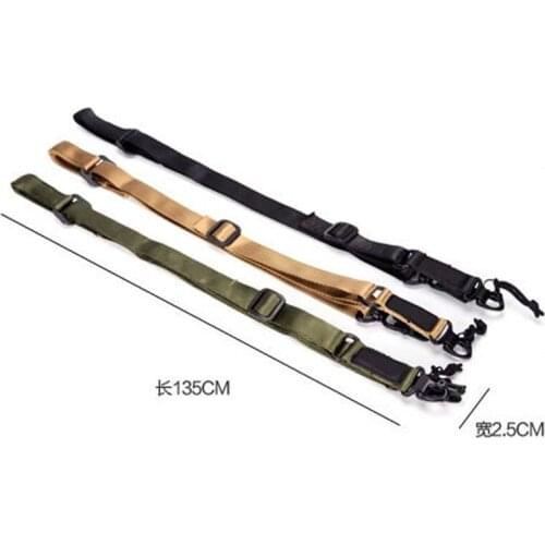 New Outdoor Tactical Nylon Multi-Mission Adjustable MS2 Rifle Sling Gun Strap Belt Mount Set BK/TAN/OD