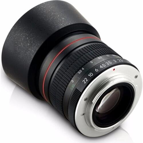 85mm F/1.8 Medium Telephoto Portrait Prime Manual Focus Camera Lens for Nikon D800 D700 D3200 D5200 D5500 D7200 D90 DSLR