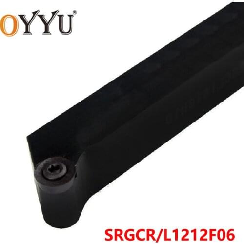 OYYU SRGCR SRGCR1212 External Turning Tool Holder Lathe Cutter SRGCR1212F06 SRGCL1212F06 CNC Cutting Shank Cabide Inserts
