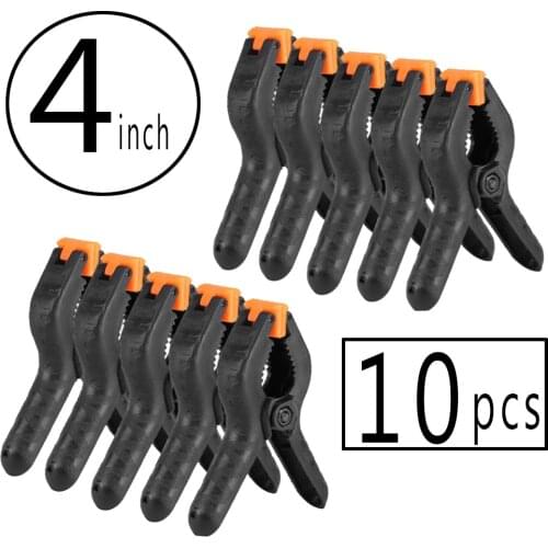 10/9/8/pcs Woodworking Spring Clamps DIY Tools Plastic Nylon Toggle Clamp For Woodwork Spring Clip Photo Studio