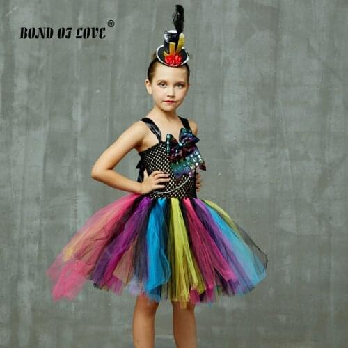 Children Clothing Girls Christmas Tutu Dress and Headband Halloween Cosplay Costume for Kids Birthday Party Dress