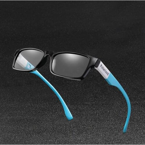 Polarized Sunglasses Classic Retro Photochromic Men Women Square Frame Photochromic Sunglasses Male Goggle UV400