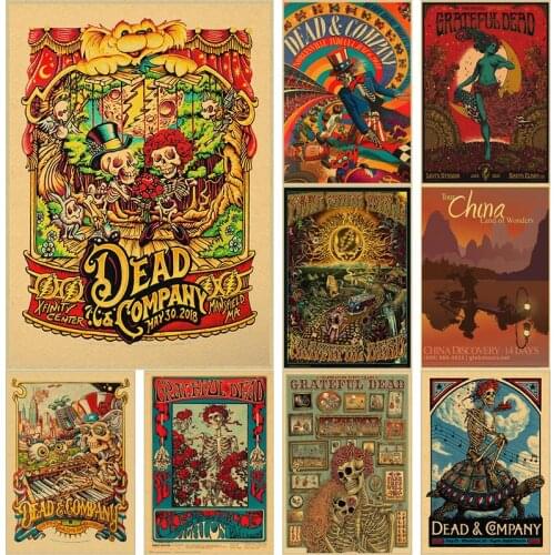 Horror sexy fashion trend Kraft Poster For Living Room Bar Decoration Stickers Wall Painting