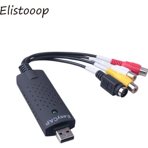 USB 2.0 Video Capture TV DVD VHS Video DVR Capture Adapter Card with Audio Support Win7/8/Vista for Computer/CCTV Camera
