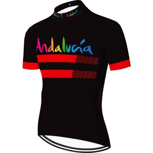 Andalucia Velo Cycling Clothes Maglia Uomo Camisa Masculina Mallots Jersey Ropa Ciclismo Hombre Verano Maillot Cyclisme Homme