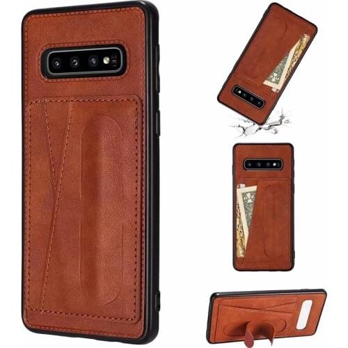 Vintage Case For Samsung Galaxy S10 Plus Case S10e S8 S9 Plus A70 A30 A20 M30 M20 M10 PU Leather Card Slot Case Cover Coque
