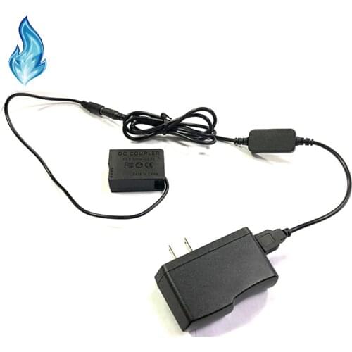 Power bank USB cable+DMW-DCC8 BLC12 BLC12E dummy battery for Lumix DMC-GX8 FZ2000 FZ300 FZ200 G7 G6 G5 G80 G81 G85 GH2 GH2K GH2S