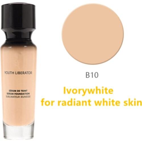 30ML Liquid Foundation Long Lasting Tip Sunscreen Concealer Whitening Makeup Cosmetic Waterproof Brighten Face Base Tone