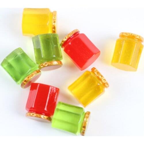 ZOCDOU 1 Piece Honey Bee Can Tin Mel Bottle Grocery Store Model Small Statue Little Figurine Crafts Figure Ornament Miniatures