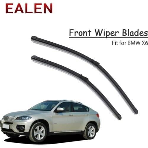 EALEN For BMW X6 F16 E71 X 6 Series 2017 2016 2015-2008 Vehicle Original Accessories 1Set Rubber Car Front Wiper Blade Kit